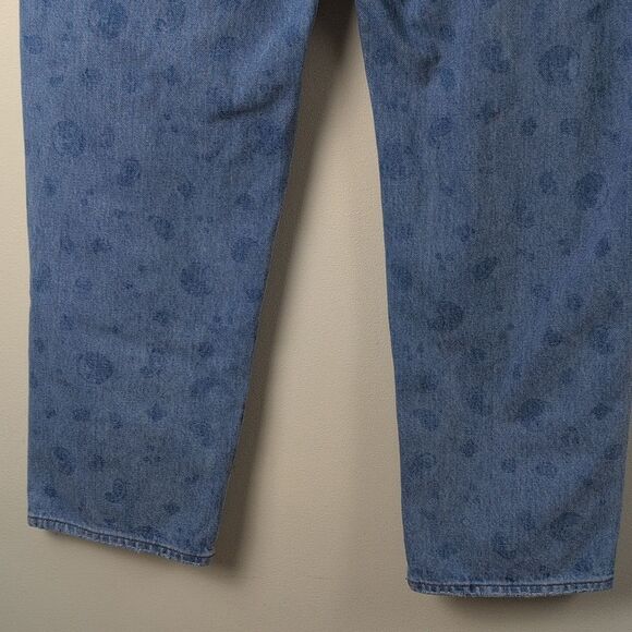J. Crew Slouchy Boyfriend Denim Jeans Bandana Paisley Wash 90's Style Size 31 - Picture 13 of 14